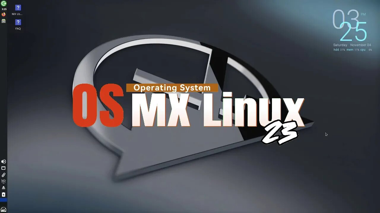 OS - MX Linux 23 (xfce, kde & fluxbox)