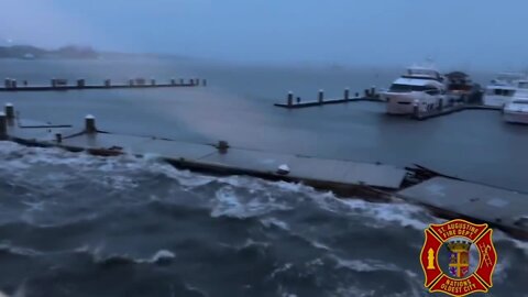 TS Nicole damage in St. Augustine Credit WJXT