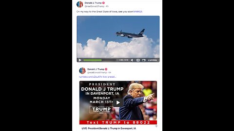 On My way to the Great State of Iowa, see you soon MAGA Mar 13, 2023, 4 44 PM