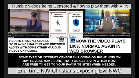 Rumble videos being Censored & how to play them with VPN