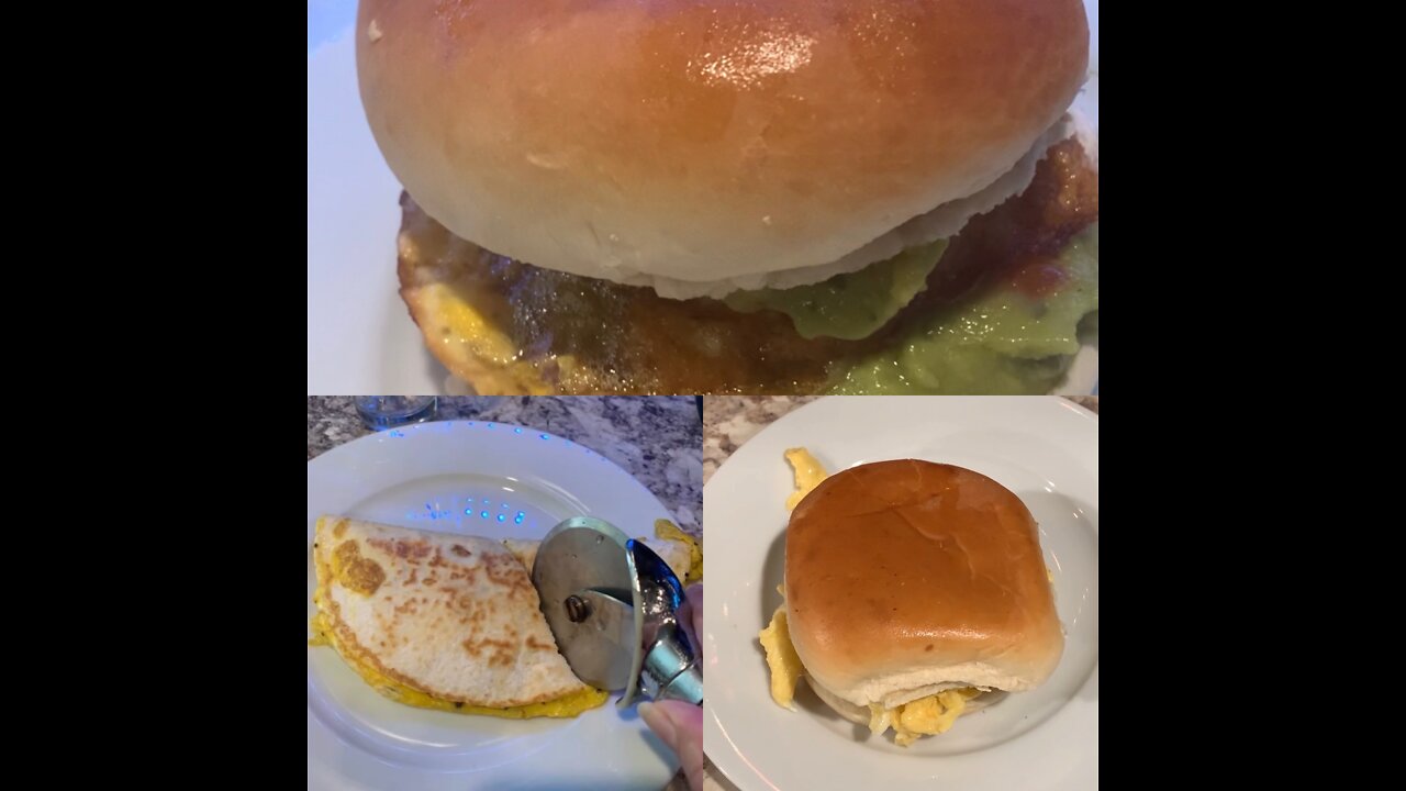 Breakfast Sandwich ( 3 Ways)