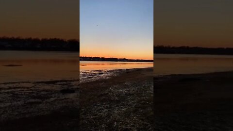 Transition to the sun setting