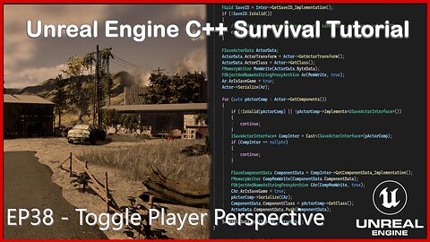 UE5 C++ Survival Game EP 38 - Toggle First Person/Third Person