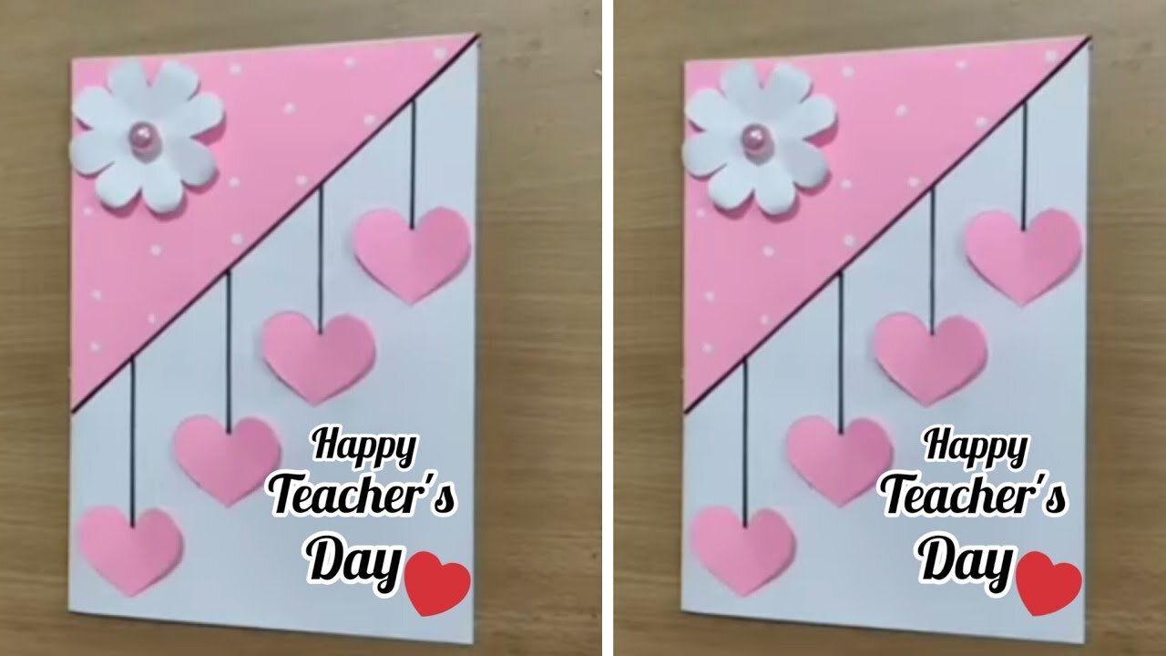 DIY - Teacher's day card ideas / Happy teacher's day greeting card handmade