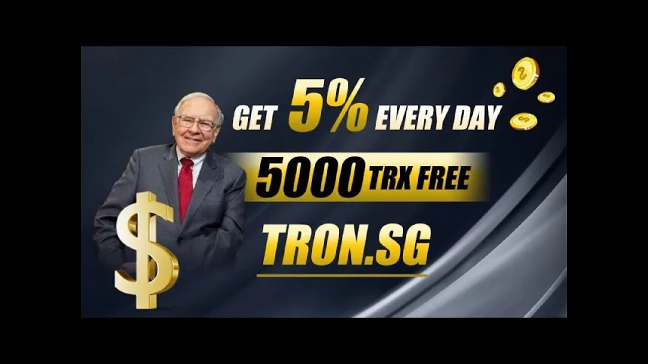 Super recommended daily up to 8% return Trx mine registration bonus 5000Trx safe and reliable