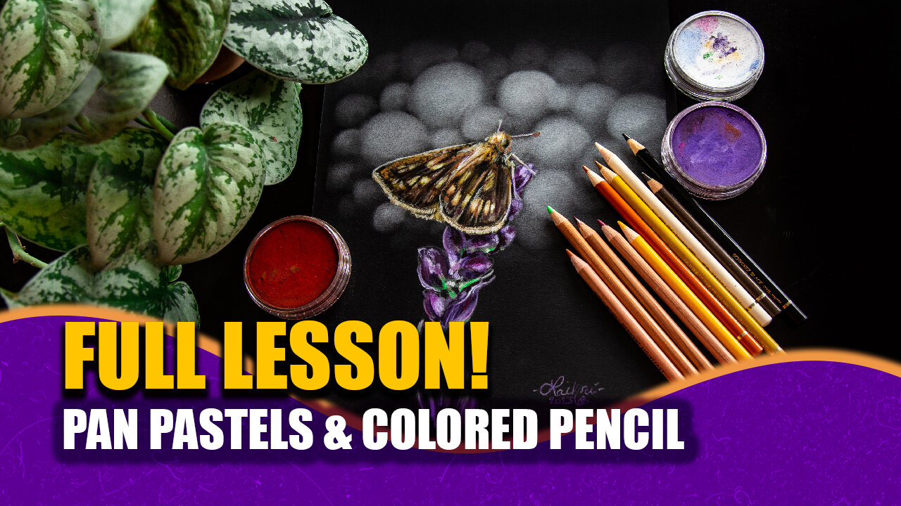 Pan Pastel & Colored Pencil Mixed Media FULL LESSON!