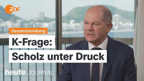 heute journal vom 19.11.2024 K-Frage bei der SPD, 1000 Tage Krieg in der Ukraine, G20-Gipfel in Rio