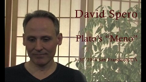 David Spero - Plato's "Meno"
