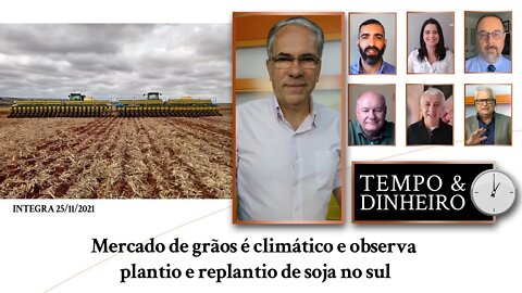 Mercado de grãos é climático e observa plantio e replantio de soja no sul
