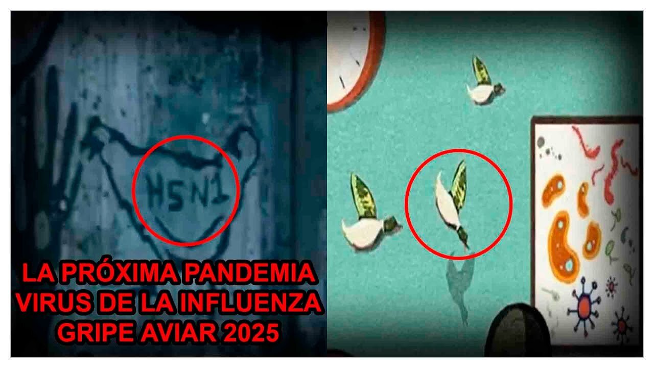 LA PROGRAMMAZIONE PREDITTIVA IN FILM,CARTONI,VIDEOGAMES E NELLA RIVISTA D'OCCULTURA THE ECONOMIST DELLA PROSSIMA PLANDEMIA CON VIRUS SINTETICI FATTI IN LABORATORIO DEL 2025 L'INFLUENZA AVIARIA H5N1