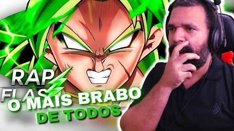 REAGINDO AO Rap do Broly - Super Saiyajin Berserker (DBS) // Flash Beats (Prod. MK)