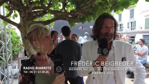 Frédéric Beigbeder - jury du Prix Maison Rouge Biarritz