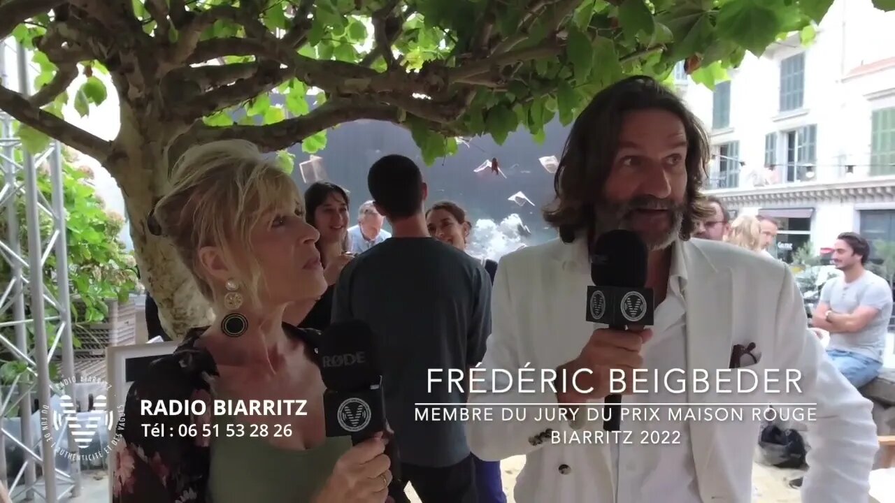 Frédéric Beigbeder - jury du Prix Maison Rouge Biarritz