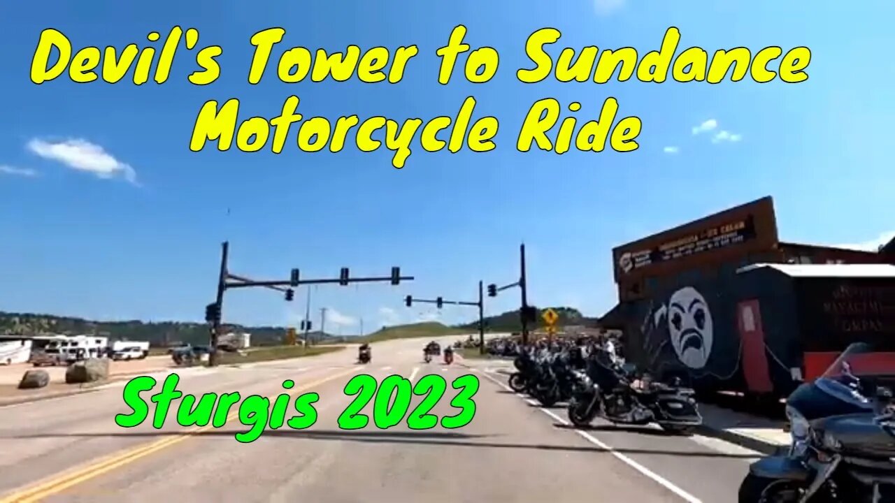 Devil's Tower to Sundance Motorcycle Ride during the Sturgis Motorcycle Rally