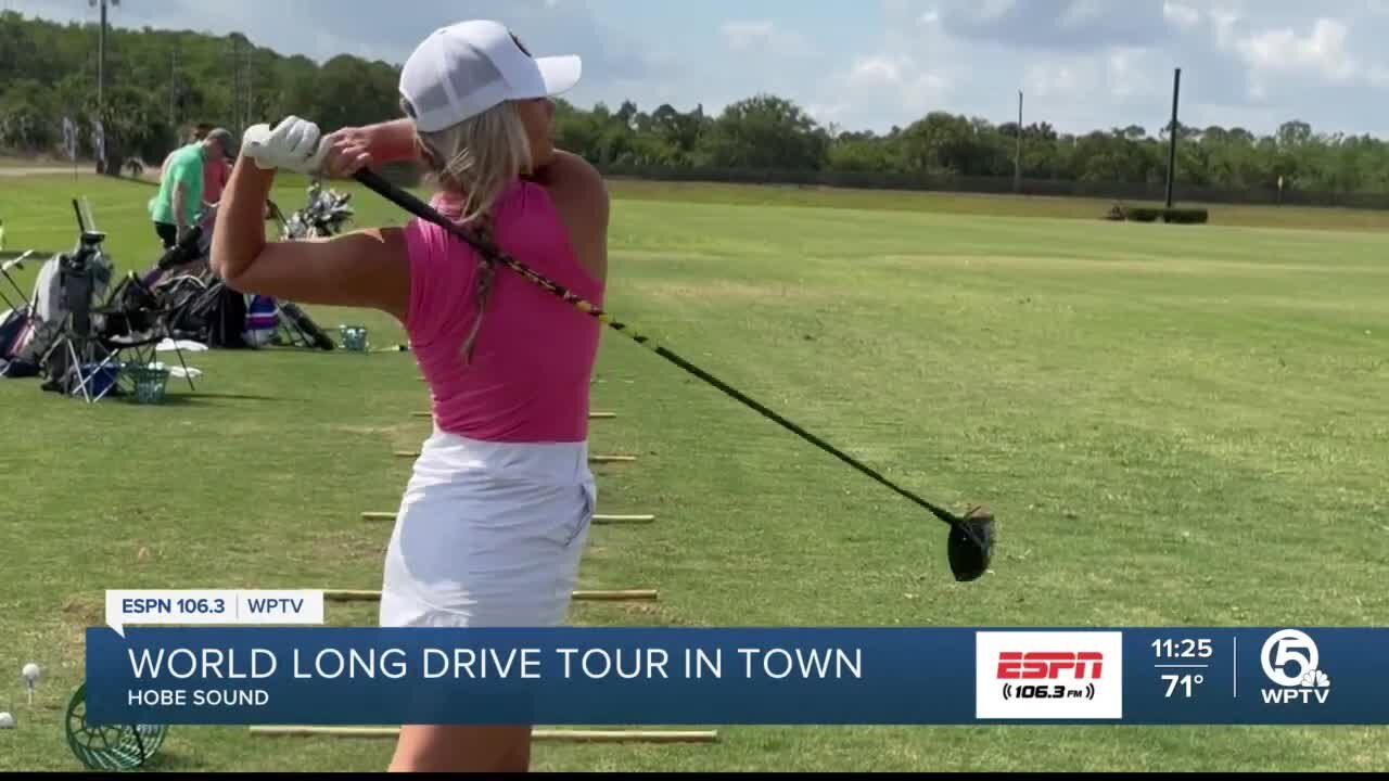 Gabi Powel a hometown favorite in World Long Drive compeititon