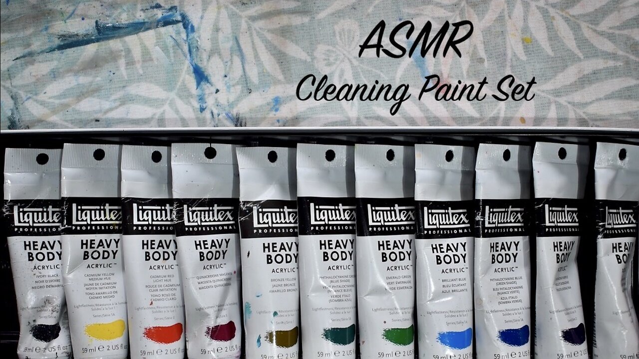 ASMR Cleaning Paint Set (No Talking) Unintentional ASMR for Sleep