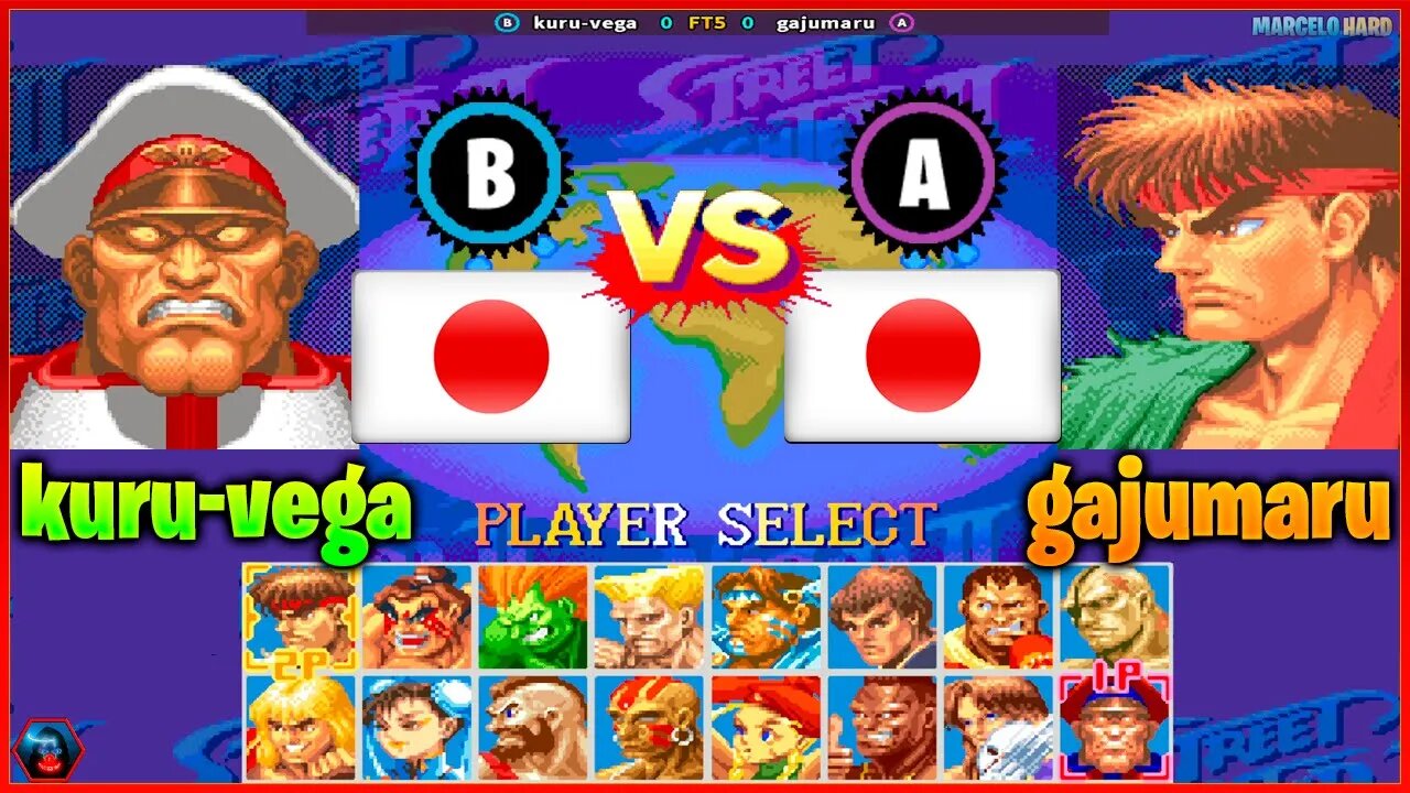 Super Street Fighter II X (kuru-vega Vs. gajumaru) [Japan Vs. Japan]