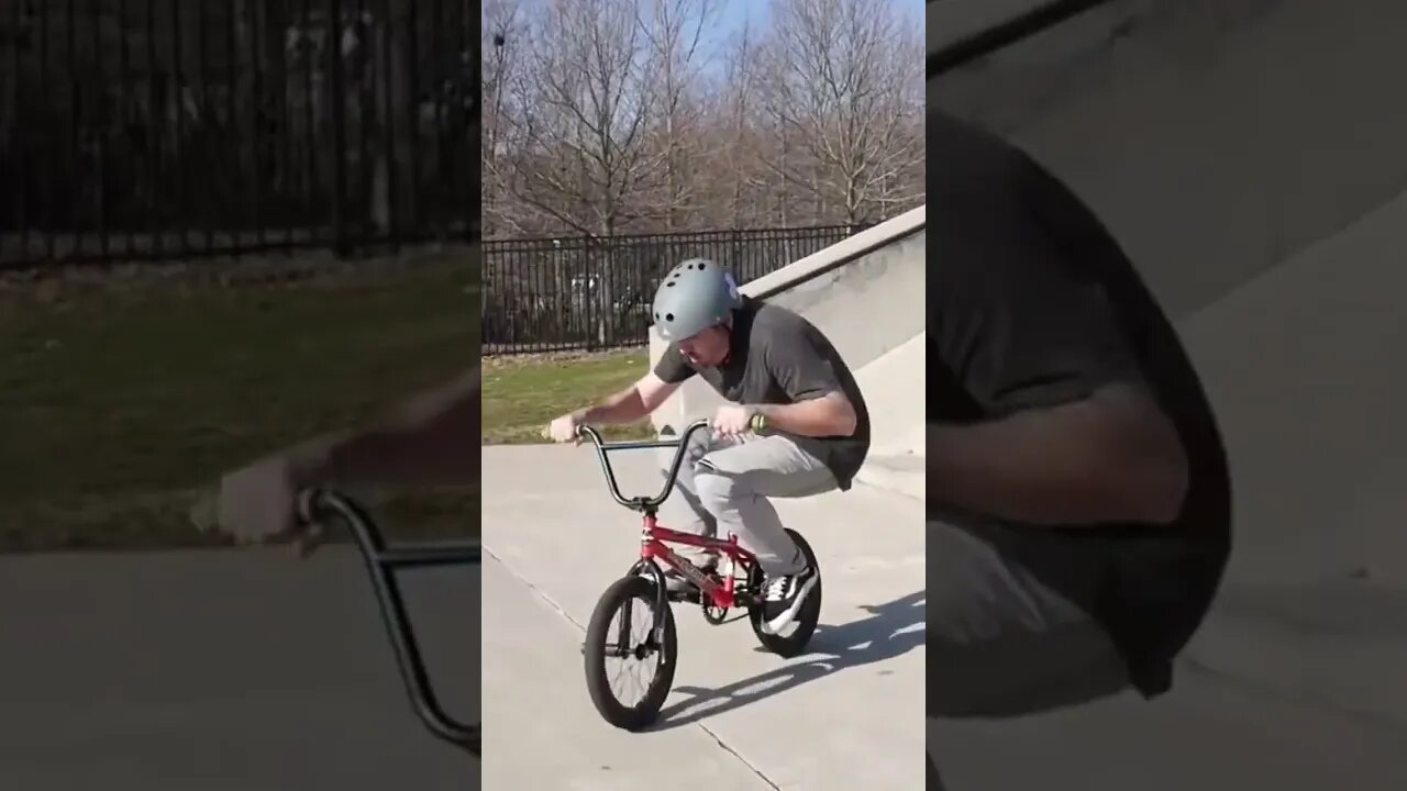 40 YEAR OLD vs TINY BMX #short