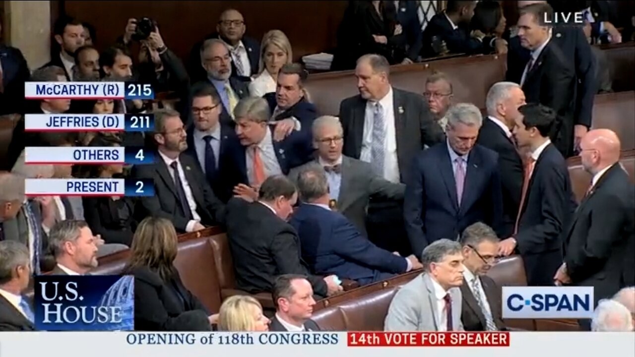 Heated Arguments On The House Floor As McCarthy Is One Vote Short