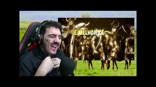 PASTOR REACT Rap dos Cavaleiros de Ouro 👑 (CDZ The Lost Canvas) ELITE DE ATHENA | LexClash