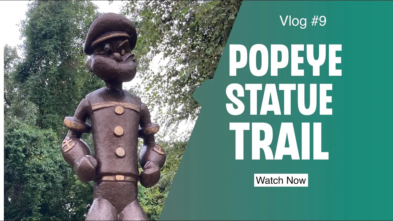 Popeye Statue Trail in Chester, Illinois | Waterstreet Bar and Grill | Sainte Genevieve Ferry