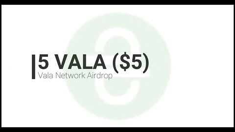 Finalizado - Airdrop - Vala - $5 por referencia toda 1 semana do mês