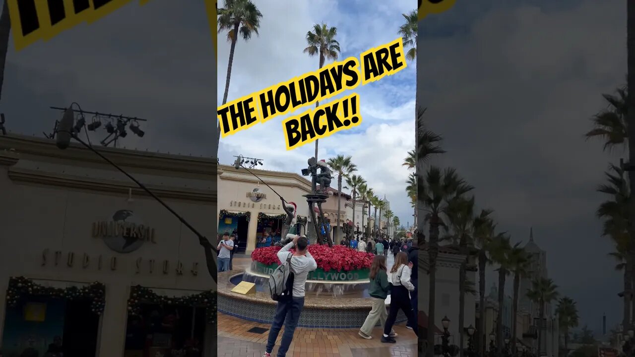 The Holidays Are Back At Universal Studios Hollywood! #shorts