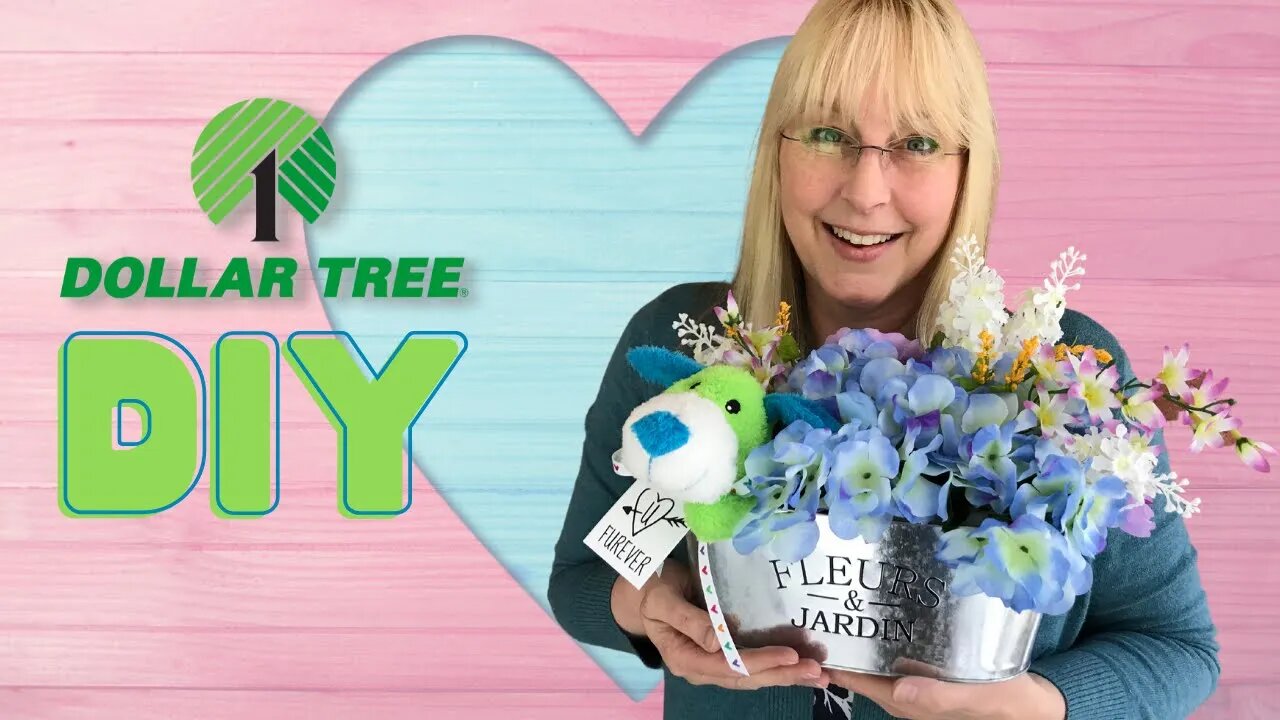 Dollar Tree DIY - Luv U Furever Spring Bouquet