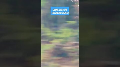 Going really fast on the Metro North Train. #nyc #mta #fast