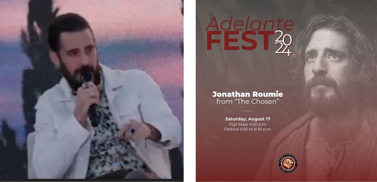 Jonathan Roumie as Special Guest at Adelante Fest 2024- Organised by JSerra Catholic High School