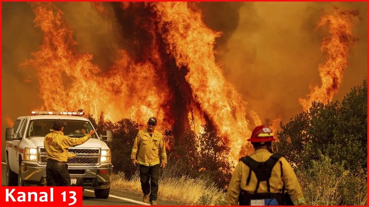 Thousands evacuate as wildfires rage across Northern and Southern California