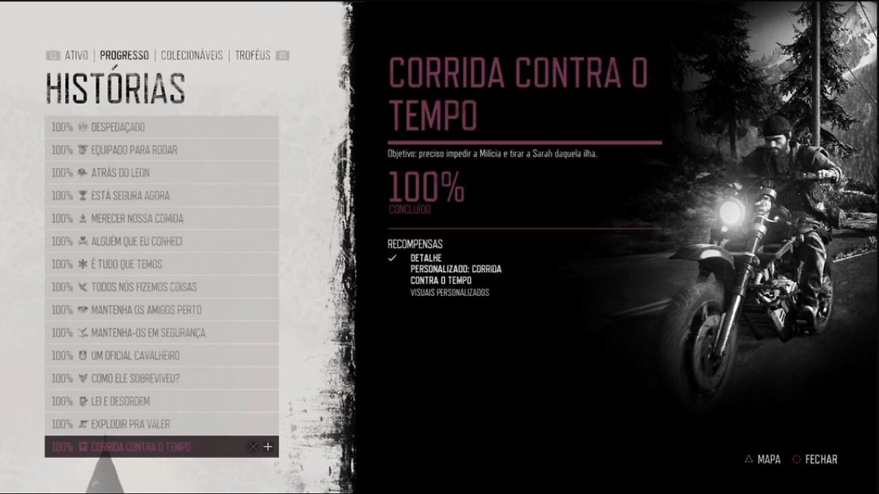 Days Gones 100 ‐ Corrida Contra o Tempo - 100%