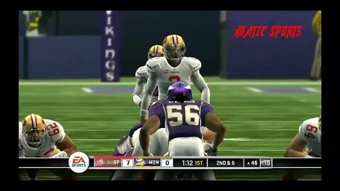 Madden 10 (49ers Franchise Year 1) 49ers At Minnesota Week 3 Please Let us keep it going🤔