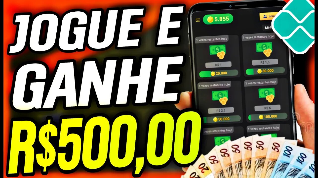 🔴BOMBA APP PARA GANHAR DINHEIRO JOGANDO PAGA $500 HOJE