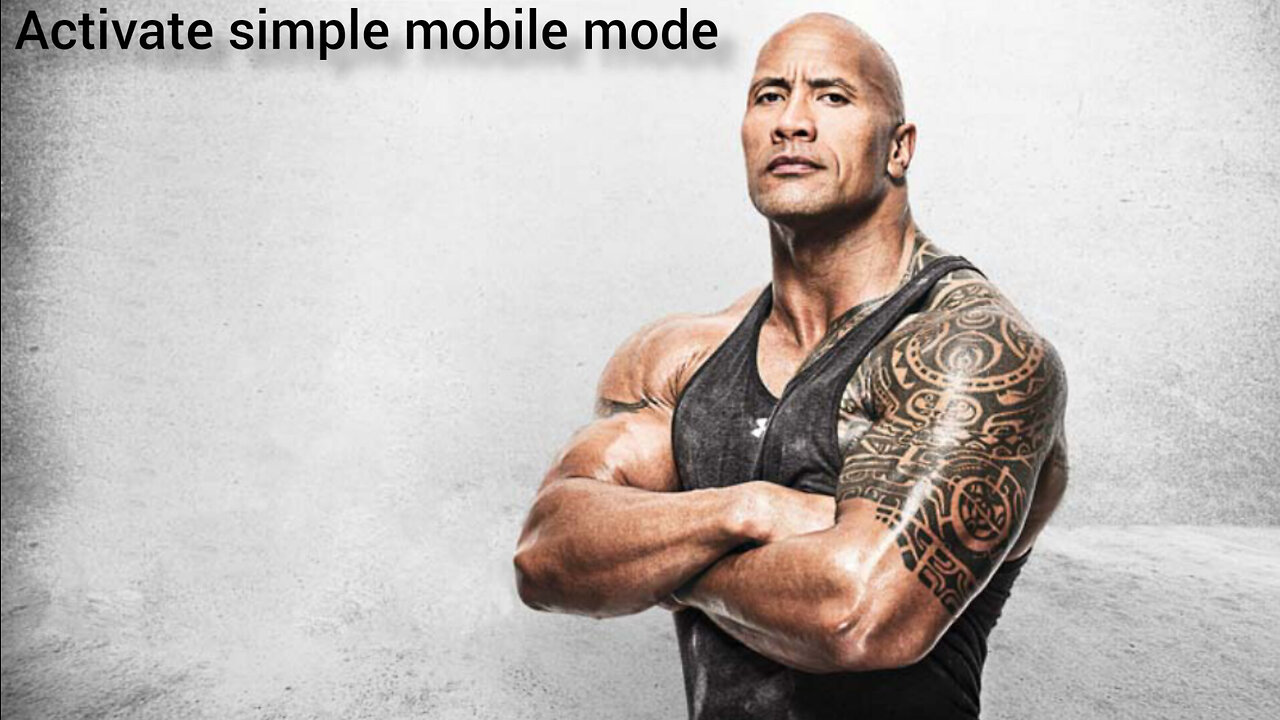 Activate simple mobile mode