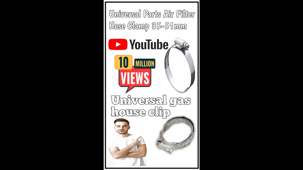 Universal Parts Air Filter Hose Clamp - House Clip #viral #trendingshorts #shorts #clips