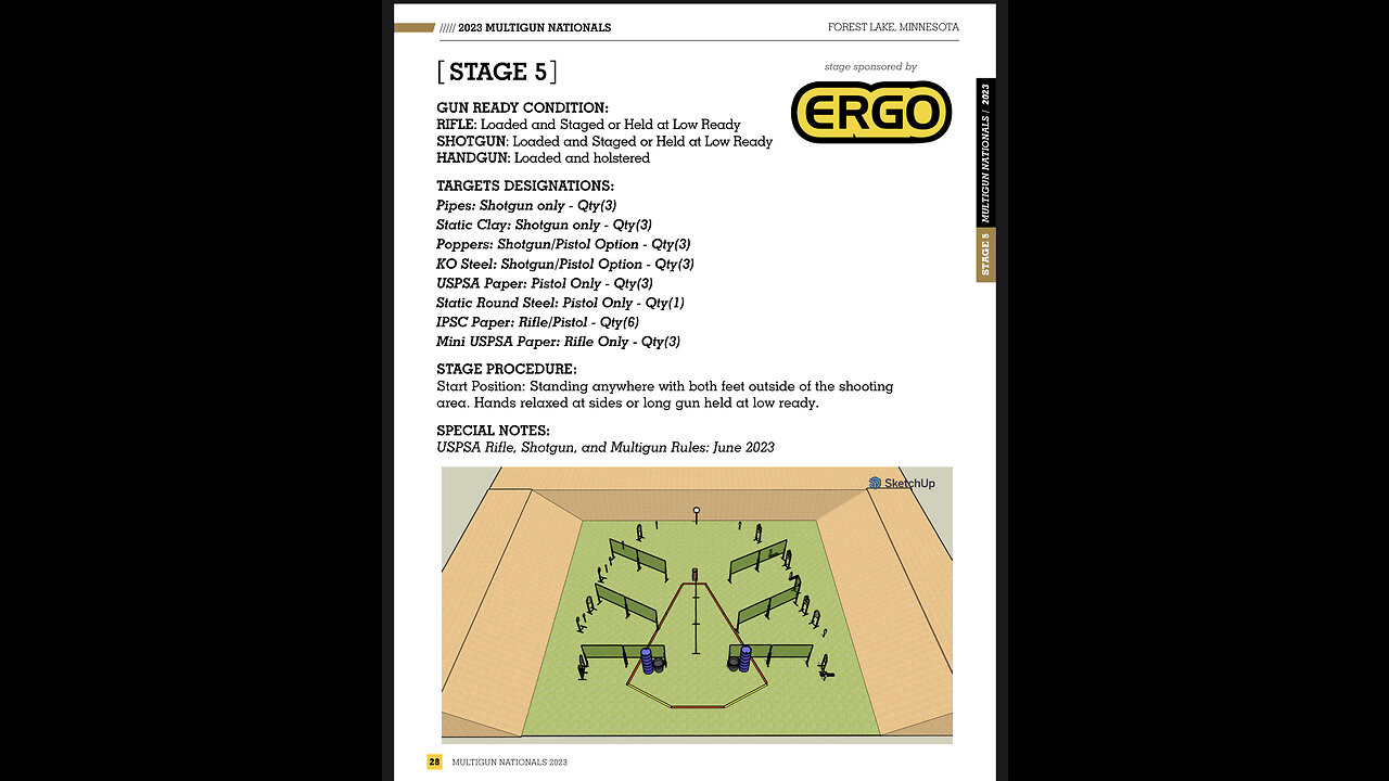 USPSA, United States Practical Shooting Association, Multigun Nationals Stage 5 Sponsored by ERGO