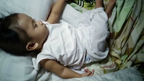 Jun Jun way of sleeping.