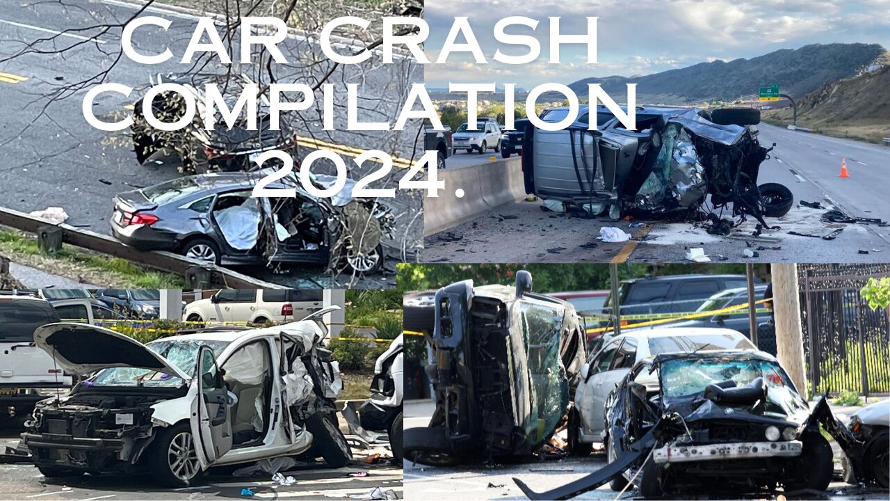 car crash compilation 2024 - driving fails, dash cam crashes.