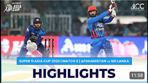 Afghanistan vs Sri Lanka