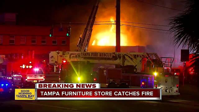 Overnight fire destroys Southern Used Furniture store in Tampa