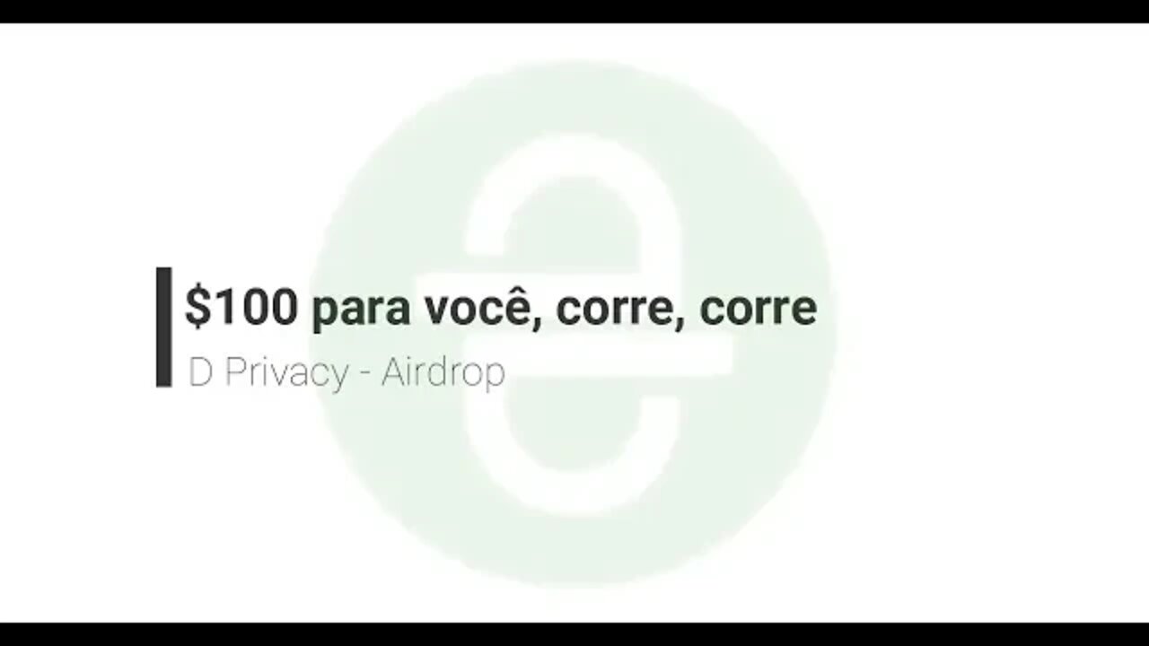 Finalizado - Airdrop - DXMR - $100 - Corre pro fim!