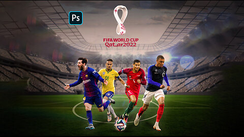 Create Dramatic Football Poster of FIFA word cup