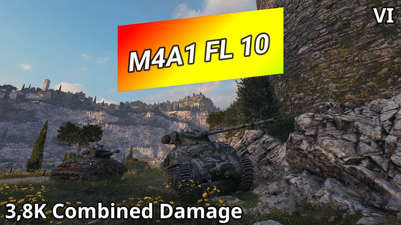 M4A1 FL 10 (3,8K Combined Damage) | World of Tanks