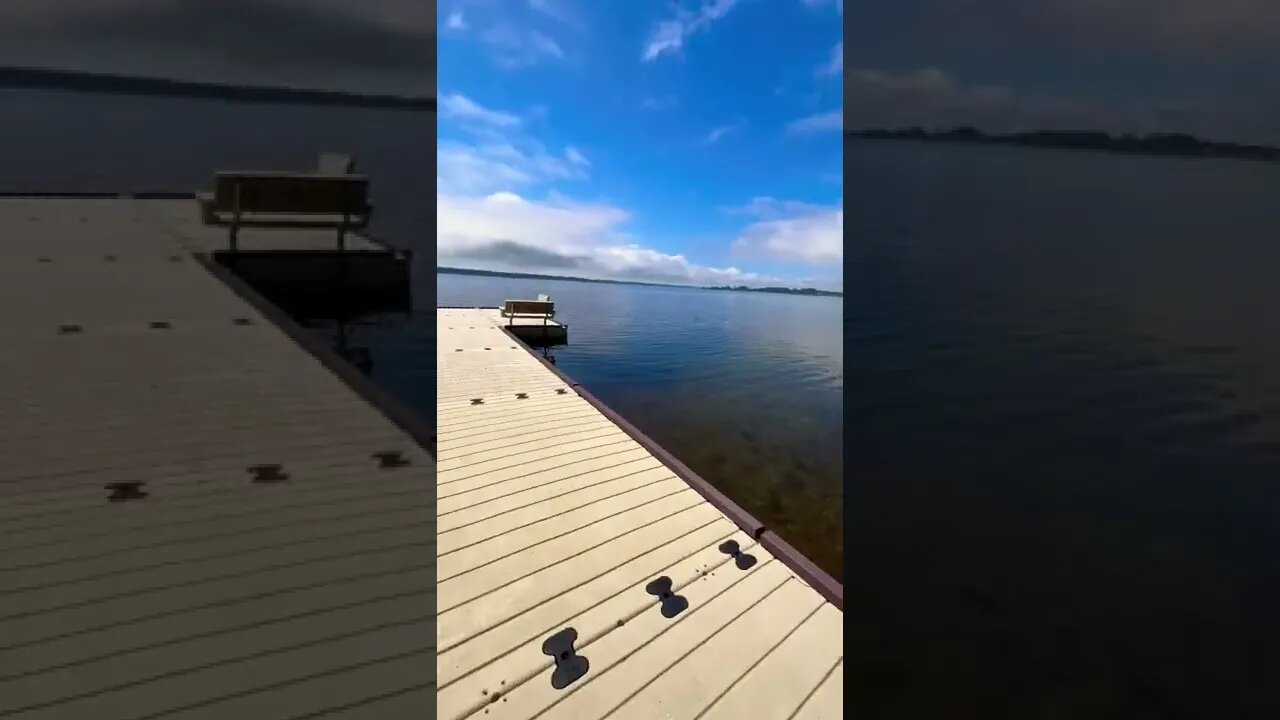 Walking on a floating dock