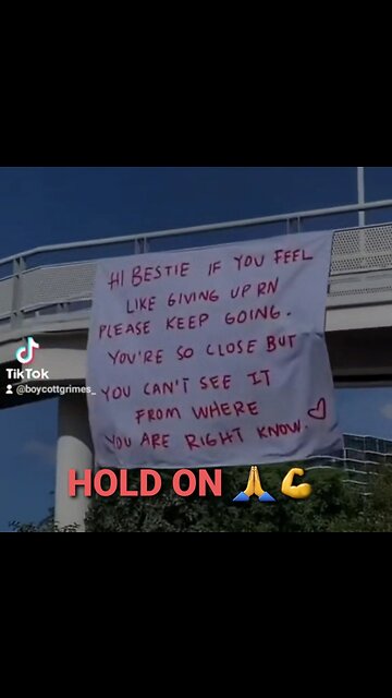 HOLD ON JUST A LITTLE BIT LONGER, YOU ARE SO CLOSE 🙏🤗