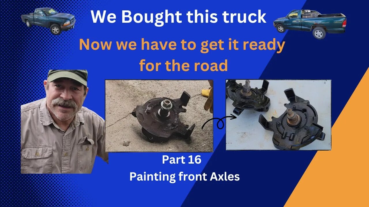 How to paint front axles on Dodge Dakota