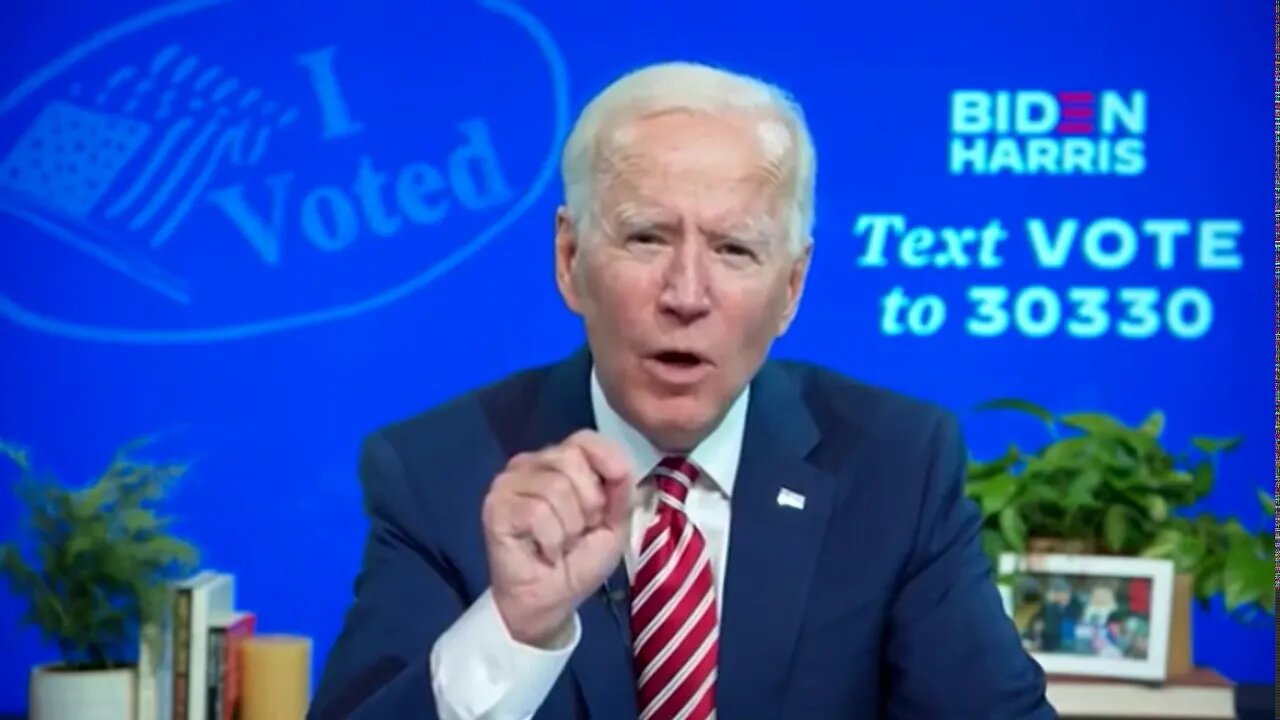 Biden admits election fraud (clip in full context) on October 24, 2020