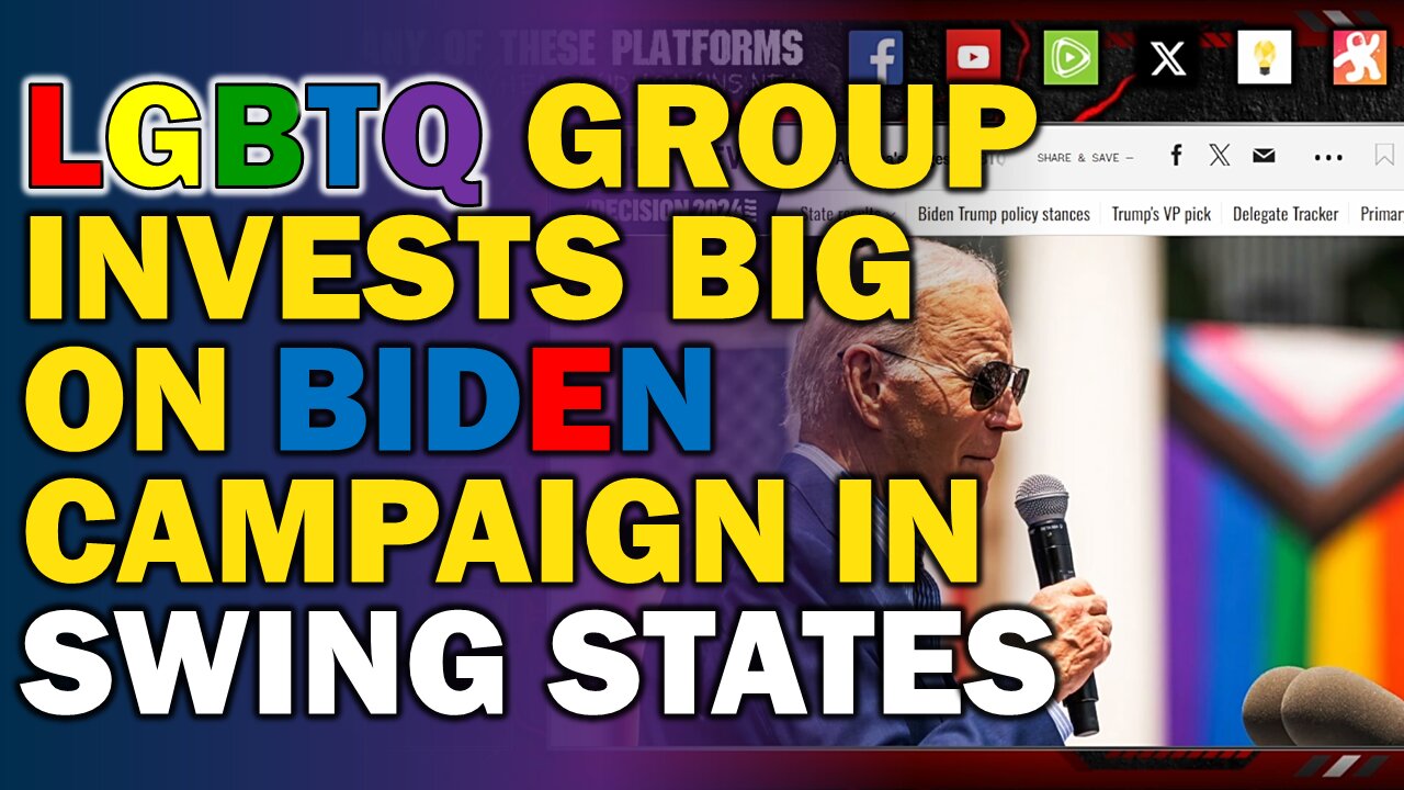 The largest LGBTQ group is setting out to help Biden win over the swing states.