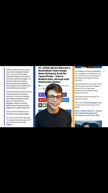 Victor Reacts: STL NCAA Women’s Basketball Team Stops For Photo, Van Gets Looted!